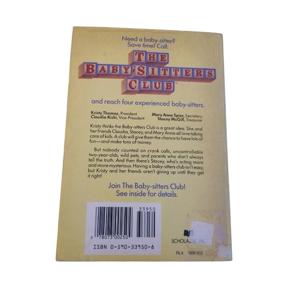 Vintage Baby-Sitters Club Novel #1 - Picture 2 of 4
